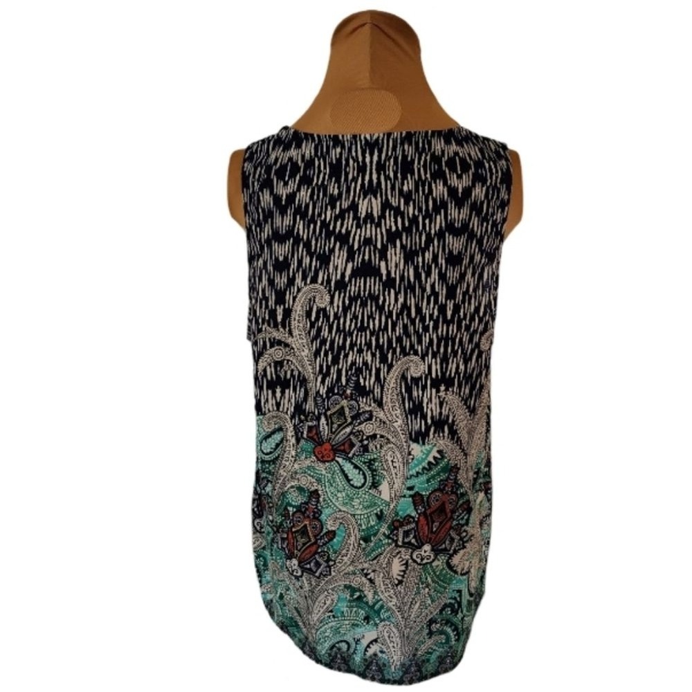 Forever 21 Paisley V-neck Blouse Women's XL - Picture 2 of 4